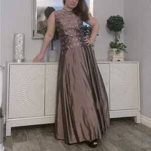 2 piece evening gown